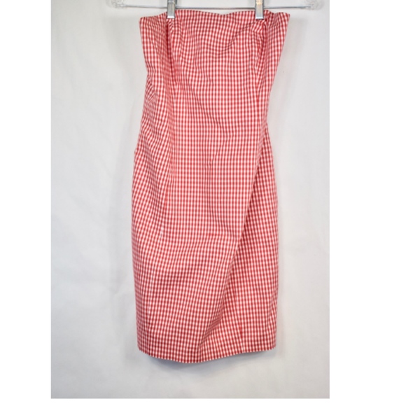 Michael Kors Strapless Red Dress